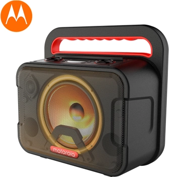 Głośnik przenośny karaoke Motorola SONIC MAXX 810 FM Radio TWS Bluetooth Black (5012786042698)