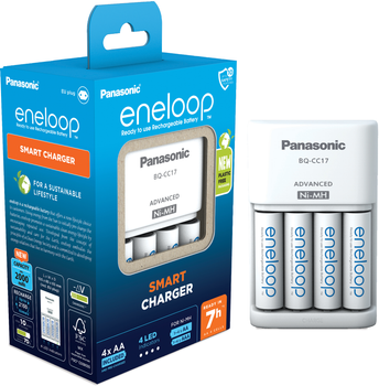 Ładowarka Panasonic Advanced Charger + Eneloop 4 AA 2000 mAh NI-MH (K-KJ17MCD40E)
