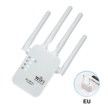 Беспроводной усилитель, повторитель Wi-Fi, Wi-Fi Репитер 2.4G, 4 антенны, Wi-Fi Усилитель, простое подключение