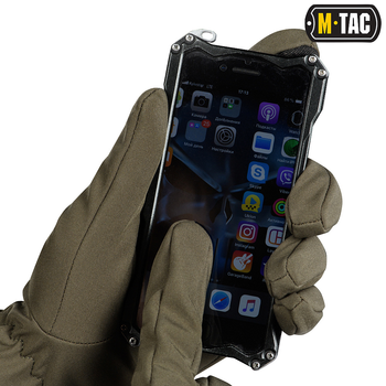 M-Tac перчатки демисезонные Soft Shell Olive S