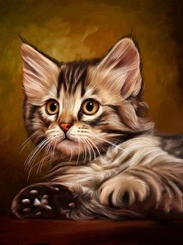 Набор алмазной вышивки Алмазная мозаика МИЛЫЙ КОТЕНОК DM-194 40х50 см