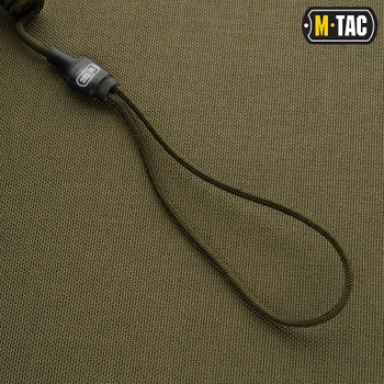M-Tac шнур страхувальний Lite комбінований з D-кільцем олива