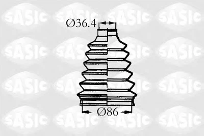 Комплект пилозахисний, приводний вал SASIC SAS2933313 Sasic (2933313)