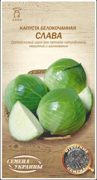 Семена Капуста б/к Слава 1 г (Семена Украины)