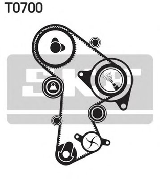 Водяной насос + зубчатый ремень SKF VKMC 01148-2 SKF (VKMC011482)