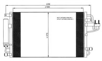 Конденсатор, система кондиционирования воздуха NRF 35600 NRF (35600)