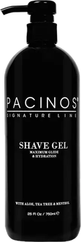 Гель для гоління Pacinos Signature Line максимальне ковзання та зволоження 750 мл (850989007831)