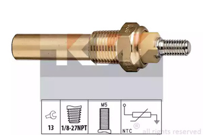 530 135 KW Датчик температуры охлажд. жидкости/масла/топлива (аналог EPS 1.830.135/Facet 7.3135 ) KW (530135)