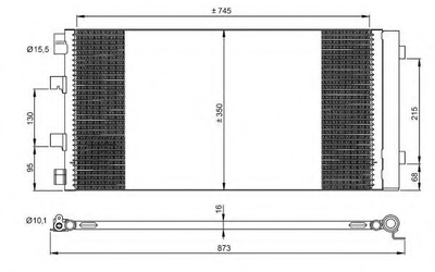 Конденсатор, система кондиционирования воздуха NRF 35972 NRF (35972)