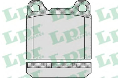 Комплект тормозных накладок, дисковый тормоз LPRLPR05P362 LPR (05P362)