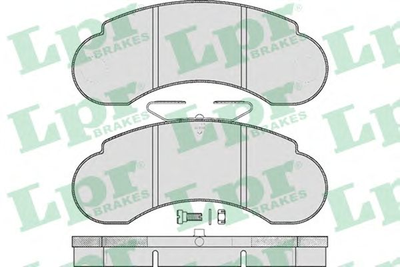 Комплект гальмівних накладок, дискове гальмоLPRLPR05P415 LPR (05P415)