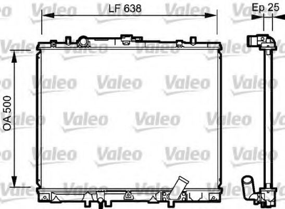 Радиатор, система охлаждения двигателя VALEO 734424 Valeo (734424)