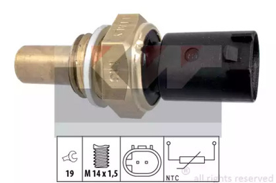 530 350 KW Датчик температуры охлажд. жидкости/масла/топлива (аналог EPS 1.830.350/Facet 7.3350) KW (530350)