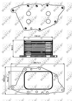 Охолоджувач оливи, моторна олива NRF 31287 NRF (31287)