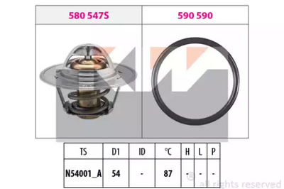 580 547 KW Термостат (аналог EPS 1.880.547/Facet 7.8547) KW (580547)
