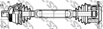 Приводной вал GSP 203008 GSP GSP (203008)