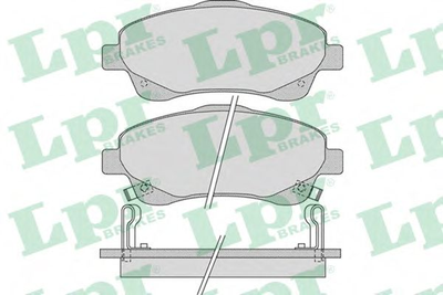 Комплект тормозных накладок, дисковый тормоз LPRLPR05P1114 LPR (05P1114)