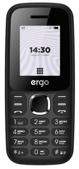 Мобільний телефон Ergo b184 Dual Sim Black