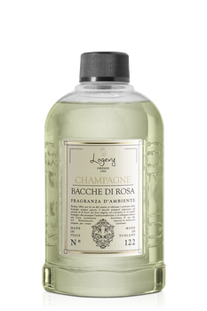 Рефіл (наповнювач до аромадифузору) Logevy Firenze REFILL 500 ML Champagne e bacche di rosa (Шампанське & Рожеві ягоди) (LOG0142)