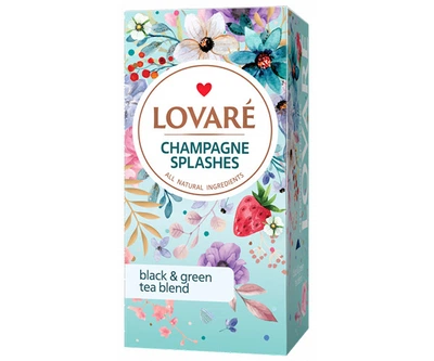 Купаж зеленого и черного чая Lovare «Champagne Splashes» 24 шт