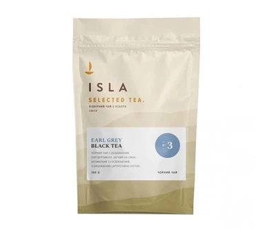 Черный чай Isla Earl Grey №3 с бергамотом 100 г