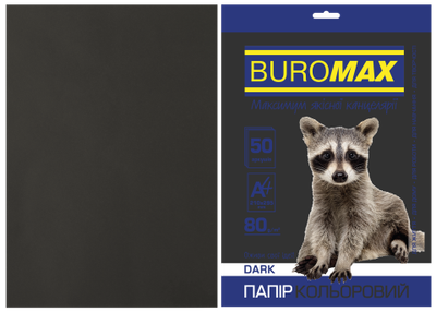 Папір А4/80 50арк DARK BM.2721450-01 чорний (60)