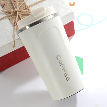 Металевий термокухоль Coffe Tumbler 500 мл - білий