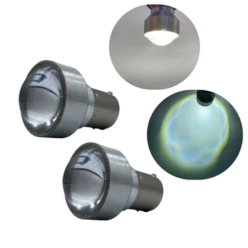 Світлодіодна лампа Харків з цоколем BA15s P21W R5 6 SMD 12V-24V лінза Білий 2шт