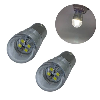 Светодиодная лампа Харьков с цоколем BA15s P21W 4 SMD 12V-24V Белый 2шт