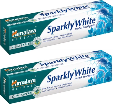Набір Himalaya Herbals Відбілювальна зубна паста Sparkly White 75 мл х 2 шт (8901559113888)