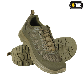 Мужские тактические кроссовки летние M-Tac размер 41 (27 см) Олива (Зелёный) (Iva Olive)