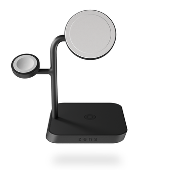 Безпроводная зарядка Zens 4-in-1 MagSafe + Watch Wireless Charging Station Black (ZEAPDC01/00)