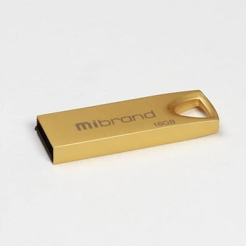 Флешка для ноутбука Flash Mibrand USB 2.0 Taipan 16Gb Gold (MI2.0/TA16U2G)