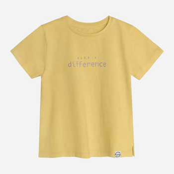 Koszulka dziecięca dla dziewczyki Cool Club CCG2410650 110 cm Żółta (5903977126016)