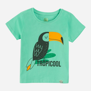 Koszulka dziecięca dla dziewczyki Cool Club CCG2412710 116 cm Turkusowa (5903977309396)