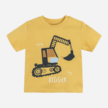 Koszulka chłopięca Cool Club CCB2400207 62 cm Żółta (5903977149398)