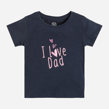 Koszulka dziecięca dla dziewczynki Cool Club CCG2312508 104 cm Granatowa (5903977013132)