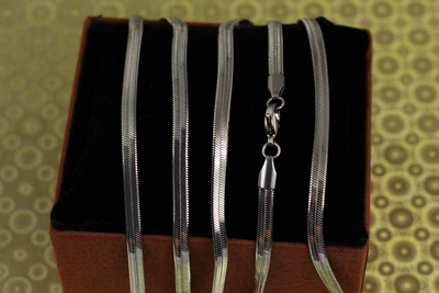 Цепь Xuping Jewelry плоский снейк 60 см 4 мм серебристая