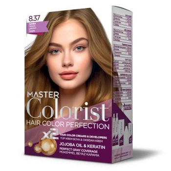 Краска Master Colorist для волос 8.37 Песочный 2x50 мл+2x50 мл+10 мл