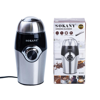 Кавомолка електрична Sokany SK-3024 150 Вт 50 г, хром