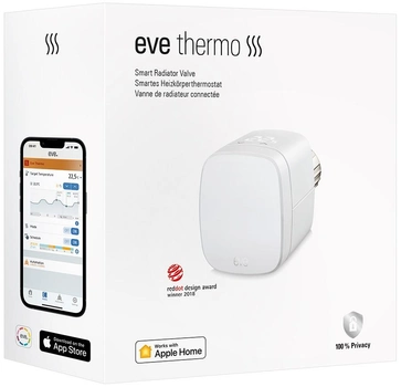 Inteligentny termostat grzejnikowy Eve Thermo biały (10EBP1701)