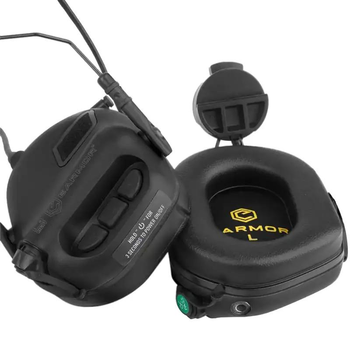 Активні навушники Earmor M31H Black (сумісні з ARC Rail )