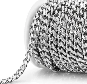 ​Цепочка 9 мм кубинское плетение Stainless steel 1 м