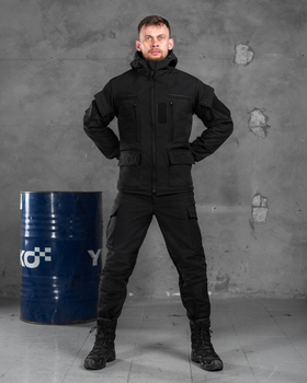 Тактичний костюм softshell rehydration black 0 XXXL