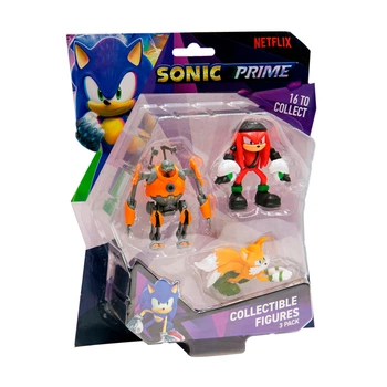 Набір ігрових фігурок SONIC PRIME - ЕҐФОРСЕР, НАКЛЗ, ТЕЙЛЗ (3 фiгурки, 6,5 cm)