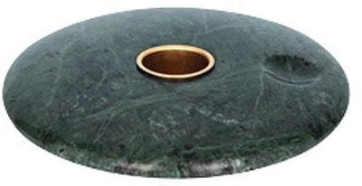 Підсвічник Uyuni Chamber мармуровий зелений 11.6 см х 2 см (UL-30322) (5708311303227)