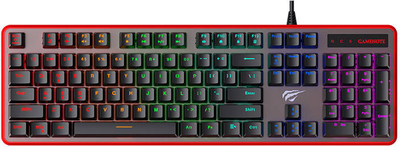 Клавіатура дротова Havit KB870L RGB Чорна (6939119023171)
