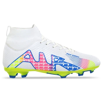 Бутсы футбольные с носком Zelart Zoom 220918B-1 размер 43 White-Pink-Blue