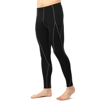 Тайтсы мужские компрессионные Zelart Fit J02K размер L (165-170 см) Black-Grey