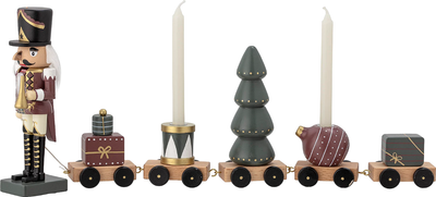 Świecznik Bloomingville Vadim Christmas Train Kolorowy (82051513)